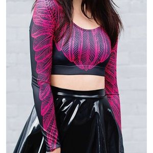BlackMilk Blood Wing Crop Top